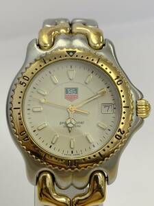 T466-ST1-445◎【電池交換済み】 TAG HEUER タグホイヤー プロフェッショナル 200m WG1221-KO デイト メンズ クオーツ 稼働 腕時計 ⑥