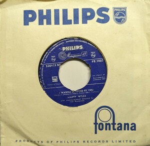  ☆MARTY WILDE/I WANNA BE LOVED BY YOU1960'UK PHILIPS 7INCH