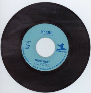 FREDDIE McCOY / MY BABE c/w FUNK DROPS 7インチUS盤 フレディ・マッコイ