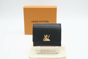 ☆安心の３大保証☆ Aランク ≪LOUIS VUITTON ルイ ヴィトン/三つ折り財布≫ M80691 エピ ポルトフォイユ ツイスト XS ノワールブラック