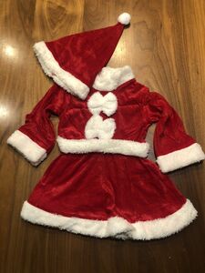 【９０】サンタ キッズ 子ども クリスマス コスプレ 女の子 サンタクロース