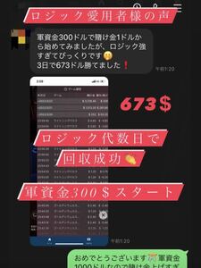 LINE追加でプレゼント！ロジック合計11種類　バカラロジック　バイナリーオプション　サインツール