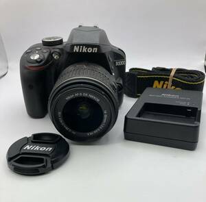 ニコン Nikon D3300 AF-S NIKKOR 18-55mm F3.5-5.6G II DX VR レンズ セット《バッテリー・充電器・》★16312管理番号