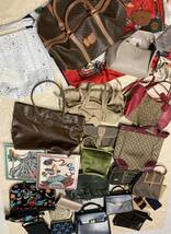 ♪高級ブランドバックまとめ2０点以上GUCCI/celine/furla/etro /COACH/lancel 等ハンドバック ネクタイ ジャンク★ブランドまとめ20 管理_画像1