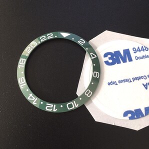 腕時計 修理交換用 社外部品 セラミック ベゼル インサート グリーン 緑 落下防止シート付属 【対応】ロレックス GMTマスター 116710 Rolex