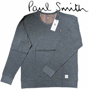  новый товар Paul Smith Paul Smith футболка с длинным рукавом LL мульти- полоса кролик уголь . long T с биркой кролик заяц вышивка 