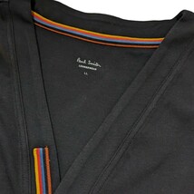 新品 ポールスミス Paul Smith カーディガン LL アーティストストライプ ラウンジウェア ブラック 長袖_画像3