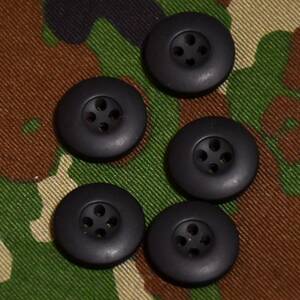 戦闘服用ボタン ブラック 5個セット
