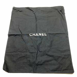 CHANEL シャネル 袋 巾着袋 布袋 保存袋 巾着 ブラック 黒 バッグ用 47.5×56cm 大サイズ 付属品 管理RY64