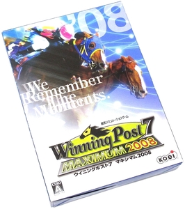 Winning Post 7 MAXIMUM2008 ウイニングポスト PC版 Windows 競馬 ゲームソフト 外箱 マニュアル付き