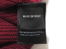 イタリア製 美品 Ermenegildo Zegna エルメネジルドゼニア ボーダー織 クルーネック コットンニットセーター 54 国内正規品 メンズ_画像6