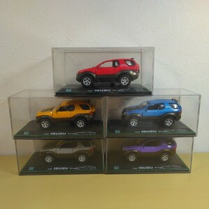 1/43 Isuzu Vehicross ISUZU minicar 5 pcs. set Cararamakala llama 1997 year UGS25DW vehi CROSS out of print rare die-cast minicar 