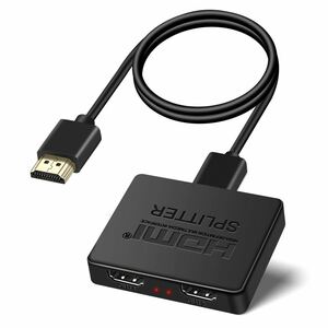 【送料無料】avedio links HDMI 分配器 1入力2出力 4kスプリッター EDID機能付き分配機 2ポート 2画面同時出力 3D 1080p 《H86》