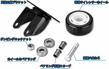 【送料無料】XIAOKUBB 自在車キャスター ネジ式 ウレタンキャスター 50mm ボールキャスター ブレーキ付 耐荷重200kg (4個セットM8)《H84》_画像5