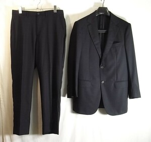 size46S☆美品☆ダンヒル Dunhill ネイビースーツ ２釦