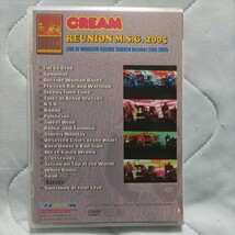 最終値下超貴重 DVD CREAM/クリーム(エリッククラプトン) 歴史的奇跡の再現【クリーム/リユニオン M.S.G.2005】輸入盤_画像2