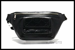 近年モデル希少美中古■GUCCI GGエンボス レザー ボディバッグ グッチ■1123cc23504