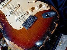 ◎Vintage Reproduction Relic Custom Vintage 3ToneSunburst Stratocaster レリック ＆ エイジド VintageCapa VintageWier◎_画像5