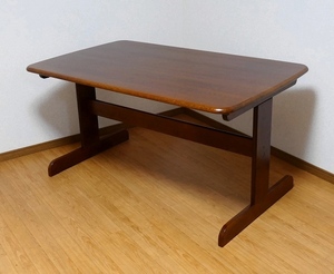 送料無料 天然木無垢 巾ハギ材仕様 ダイニングテーブル 食卓テーブル 135x80cm 長方形
