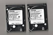 TOSHIBA 大容量　2.5インチHDD 1TB MQ02ABD100H 　2台セット　動作品　中古_画像1