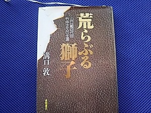 荒ぶる獅子　溝口敦　山口組四代目竹中正久の生涯　徳間書店　表紙に少し破れあります