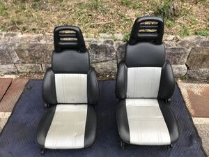 1000円 売り切り 超希少 破れ無し ジムニー JA11C 幌 純正 フロントシート 運転席 助手席 セット JA11 SJ30 JA71 JA51 JB31 JA12 JA22 