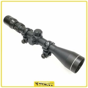 2162】アウトレット新品 ライフルスコープ 3-9x40 マウントリング付き (2)