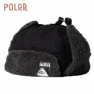 3087】未使用品 POLeR ミリタリー ボア バイザー キャップ ブラック フリーサイズ ポーラー MILITARY BOA VISOR CAP