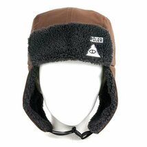 3086】未使用品 POLeR ミリタリー ボア バイザー キャップ チョコレート フリーサイズ ポーラー MILITARY BOA VISOR CAP_画像2