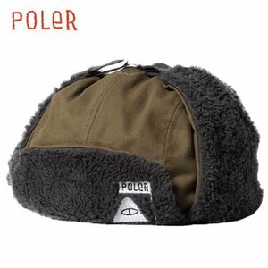 3088】未使用品 POLeR ミリタリー ボア バイザー キャップ オリーブ フリーサイズ ポーラー MILITARY BOA VISOR CAP