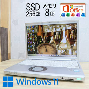 ★美品 高性能6世代i5！M.2 SSD256GB メモリ8GB★CF-SZ5 Core i5-6300U Webカメラ Win11 MS Office2019 Home&Business ノートPC★P54986