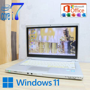 ★中古PC 最上級4世代i7！★CF-LX3 Core i7-4500U Webカメラ Win11 Microsoft Office 2019 Home&Business 中古品 ノートPC★P60757