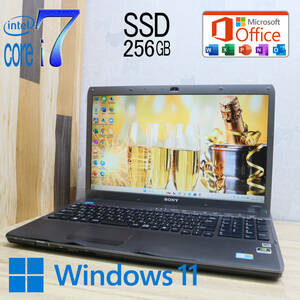 ★中古PC 最上級4コアi7！新品SSD256GB★VPCF149FJ Core i7-740QM グラボ搭載 Webカメラ Win11 MS Office2019 Home&Business★P61202