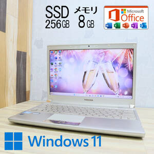 ★美品 高性能i5！新品SSD256GB メモリ8GB★R732 Core i5-3210M Webカメラ Win11 MS Office2019 Home&Business 中古品 ノートPC★P60094