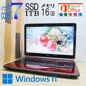 なんと！新品SSD1TB メモリ16GB★美品 YAMAHA♪最上級4コアi7！★LL750F Core i7-2670QM Win11 MS Office2019 Home&Business★P61474