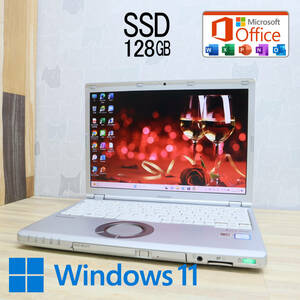 ★中古PC 高性能6世代i5！M.2 SSD128GB★CF-SZ5 Core i5-6300U Webカメラ Win11 MS Office2019 Home&Business 中古品 ノートPC★P61355