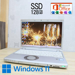 ★中古PC 高性能6世代i5！M.2 SSD128GB★CF-SZ5 Core i5-6300U Webカメラ Win11 MS Office2019 Home&Business 中古品 ノートPC★P61353