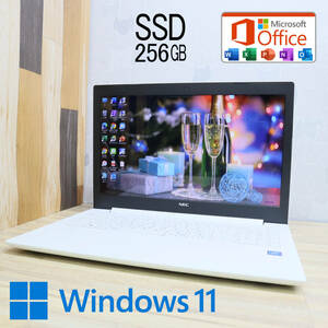 ★超美品 新品SSD256GB★LaVie GN11F Webカメラ Celeron N4000 Win11 Microsoft Office 2019 Home&Business 中古品 ノートPC★P61436