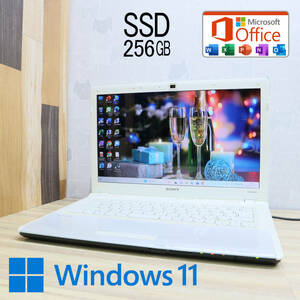 ★美品 高性能i3！新品SSD256GB★VPCCW29FJ Core i3-330M グラボ搭載 Webカメラ Win11 MS Office2019 Home&Business ノートPC★P61126