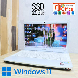 ★超美品 高性能i5！新品SSD256GB★VPCEA4AFJ Core i5-480M Webカメラ Win11 MS Office2019 Home&Business 中古品 ノートPC★P61130