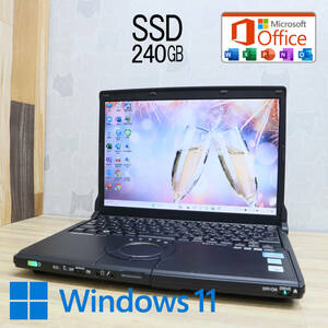 ★中古PC 高性能2世代i5！新品SSD240GB★CF-S10 Core i5-2520M Win11 Microsoft Office 2019 Home&Business 中古品 ノートPC★P61024