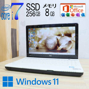 ★中古PC 最上級i7！新品SSD256GB メモリ8GB★LM750F Core i7-2637M Win11 Microsoft Office 2019 Home&Business 中古品 ノートPC★P59526