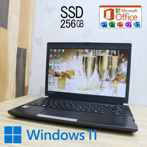 ★美品 高性能4世代i5！新品SSD256GB★R734/M Core i5-4310M Webカメラ Win11 MS Office2019 Home&Business 中古品 ノートPC★P62072