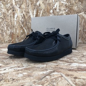 未使用 CLARKS×WAKOMARIA ワラビー BLACK SNAKE 表記サイズ:26.5cm [jgg]