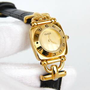 【稼働】グッチ GUCCI 女性用 腕時計 電池新品 s1567