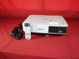 EPSON　EB-2155W 【動作確認済】 5000ルーメン　ランプ使用 高281H/低0H　リモコンあり　中古 LCDプロジェクター 【10日間保証】