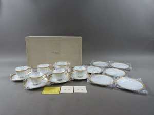 K1　Noritake　ノリタケ　DIAMOND COLLECTION ダイヤモンドコレクション　ティーセット　カップ&ソーサー　GOLDEN SIMPLICITY　金彩　茶器