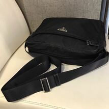 Z1011/14【1円〜】PRADA プラダ ショルダーバッグ メッセンジャー ナイロン ブラック 正規品_画像7