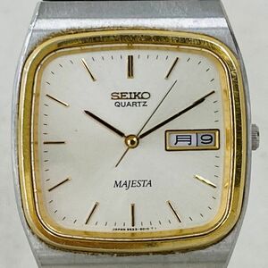 C503-H15-2062◎SEIKO セイコー MAJESTA マジェスタ 1N1536 9533-5010 クォーツ メンズ デイデイト 腕回り約16.5cm 直径約2.6cm