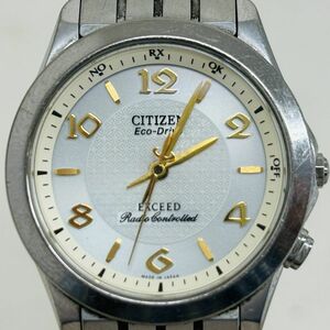 D334-H18-1593◎CITIZEN シチズン Eco-Drive EXCEED エクシード 600789 H330-T010008 電波ソーラー レディース 腕回り約15.5cm 直径約2.5cm